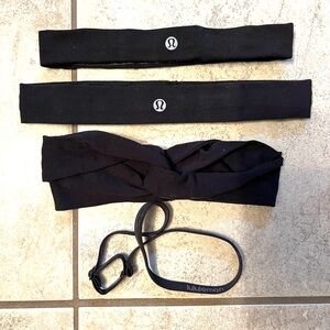 lululemon athletica Black Headband Set